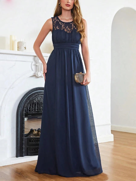 Robe bleu cocktail mariage