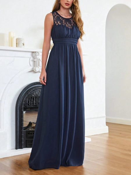 Robe bleu cocktail mariage