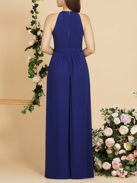 Robe cocktail bleu roi