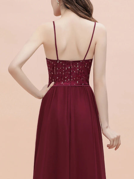 Robe cocktail mariage bordeaux