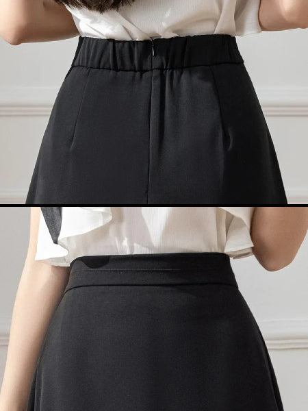 détails jupe noire mariage