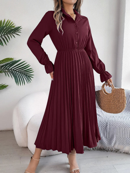 robe cocktail mi longue fluide