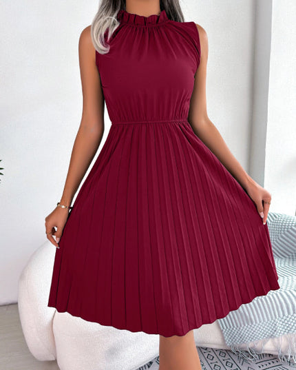 Robe cocktail bordeaux courte