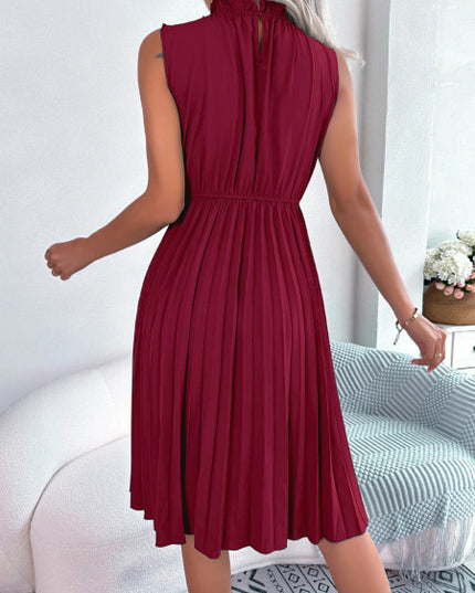 Robe cocktail bordeaux courte