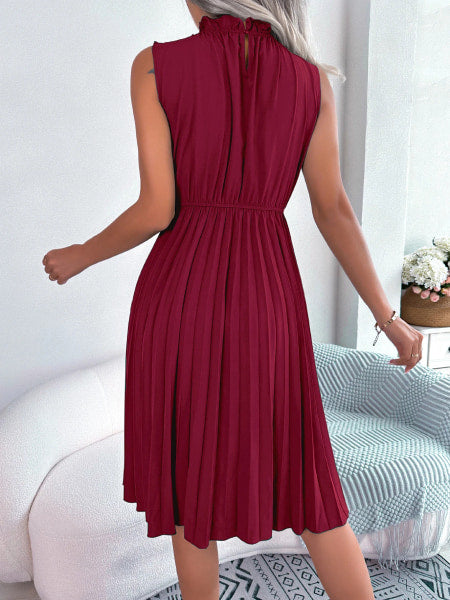 Robe cocktail bordeaux courte