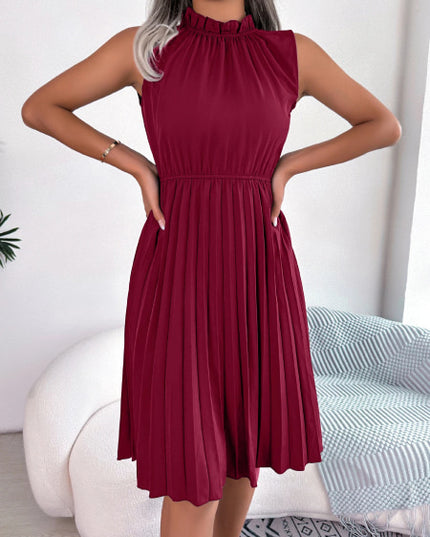 Robe cocktail bordeaux courte