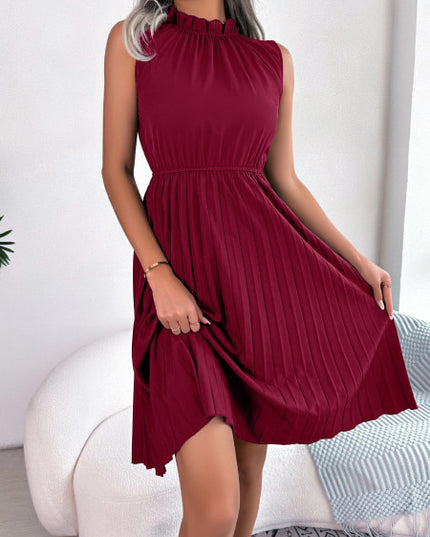 Robe cocktail bordeaux courte