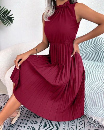 Robe cocktail bordeaux courte