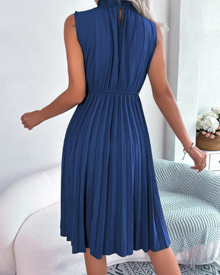 Robe cocktail courte bleu