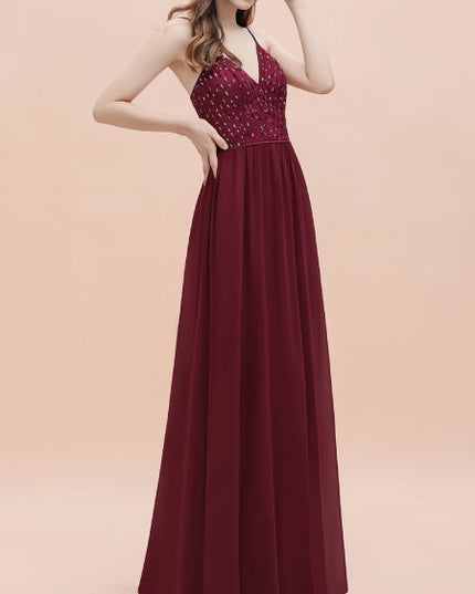 Robe cocktail mariage bordeaux
